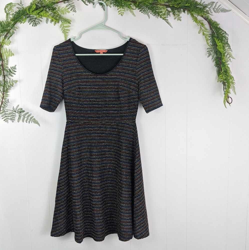 ♻️ Modcloth glitter striped dress